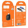 Адаптер HOCO UA31A iP male to USB female OTG adapter Black (7073)- № 5