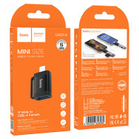 Адаптер HOCO UA31A iP male to USB female OTG adapter Black (Колір 7073) - фото № 5