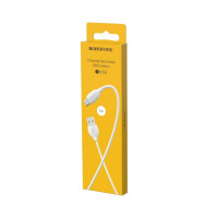 Кабель BOROFONE BX19 USB to Micro 2.4A, 1m, PVC, TPE connectors, White (Колір 7068) - фото № 3