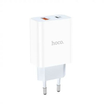 Мережевий зарядний пристрій HOCO C97A PD20W+QC3.0 charger White - изображение 1