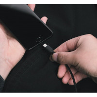 Кабель Xiaomi USB Type-C Mi Braided USB Type-C Cable 100cm Black (Цвет 7073) - фото № 6