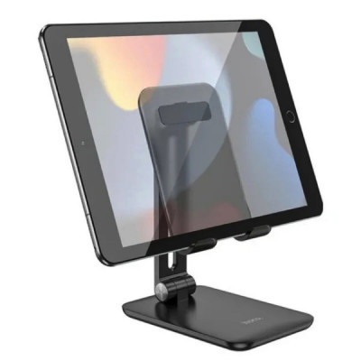 Тримач для мобільного HOCO HD1 Admire folding tablet desktop stand Black (6931474790156) - зображення 2