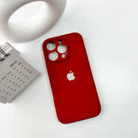 Чохол для смартфона Silicone Full Case AA Camera Protect for Apple iPhone 16 Pro 20,China Red (Колір China-Red) - фото № 6
