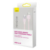 Кабель Baseus Explorer Series Fast Charging Cable with Smart Temperature Control USB to iP 2.4A 1m Pink (Розовый)- № 2