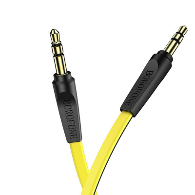 Аудiо-кабель BOROFONE BL6 AUX audio cable 1m Yellow - изображение 2