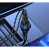 Автомобільний зарядний пристрій Usams US-CC162 C31 15W Transparent Dual USB A+A Mini Car Charger (Черный)- № 5