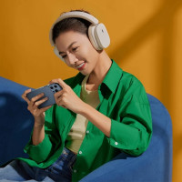 Бездротові навушники Baseus Bowie H1 Noise-Cancelling Wireless Headphones Rice White (Колір Белый) - фото № 7