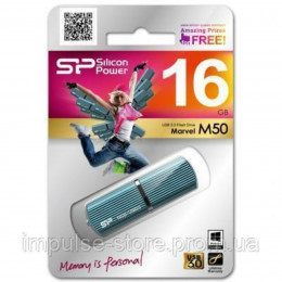 Flash SiliconPower USB 3.0 Marvel M50 16Gb Aqua Blue