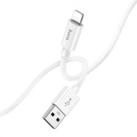 Кабель HOCO X87 Magic silicone charging data cable for iP White (Колір Білий) - фото № 2