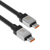 Кабель Baseus CoolPlay Series Fast Charging Cable Type-C to Type-C 100W 1m Black (Black)- № 6