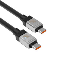 Кабель Baseus CoolPlay Series Fast Charging Cable Type-C to Type-C 100W 1m Black (Цвет Black) - фото № 6