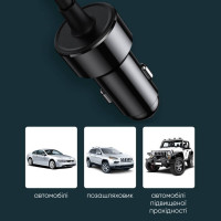 Автомобільний інвертор Baseus In-car Inverter 150W (220V CN/EU) Black (Цвет Черный) - фото № 6