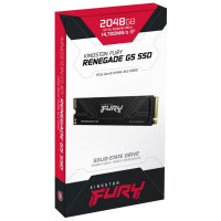 Накопичувач SSD M.2 Kingston FURY Renegade G5 2TB 2280 NVMe PCIe Gen 5.0 x4 3D TLC (Колір Black) - фото № 2