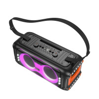 Портативна колонка HOCO HA9 Kayman dual-mic outdoor BT speaker Black (Цвет 7073) - фото № 5