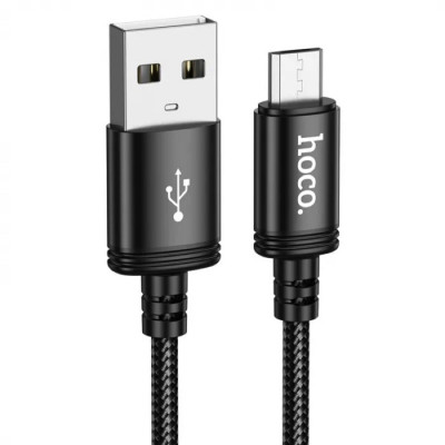 Кабель HOCO X91 Radiance charging data cable for Micro(L=3M) Black (6931474788719) - зображення 1