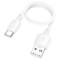 Кабель BOROFONE BX93 Super power 27W charging data cable Type-C(L=0.25M) White (Цвет 7068) - фото № 5