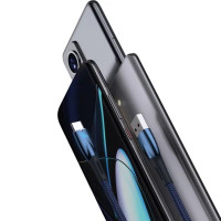 Кабель Baseus Glimmer Series Fast Charging Data Cable USB to Type-C 100W 1m Blue (Цвет Синий) - фото № 8