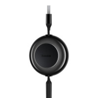 Кабель Baseus Free2Draw Retractable Crystal Fast Charging Data Cable USB to M+L+C 3.5A 1.1m Cluster Black (Колір Cluster Black) - фото № 7
