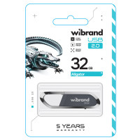 Флеш-накопичувач Wibrand USB 2.0 Aligator 32Gb Grey (Колір Серый) - фото № 2