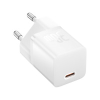 Мережевий зарядний пристрій Baseus GaN5 Fast Charger(mini) 1C 30W EU Moon White(With: Baseus Dynamic 3 Series Fast Charging Data Cable Type-C to Type- (Колір Moon-White) - фото № 4