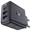 Мережевий зарядний пристрій ACEFAST A57 PD35W GaN (2*USB-A+USB-C) charger Black - изображение 2