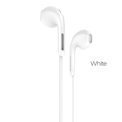 Навушники HOCO M39 Rhyme sound earphones with microphone White - зображення 1
