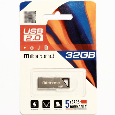 Flash Mibrand USB 2.0 Stingray 32Gb Grey - изображение 2