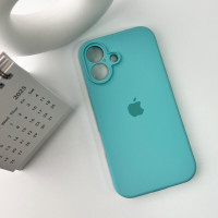 Чохол для смартфона Silicone Full Case AA Camera Protect for Apple iPhone 16 17,Sea Blue (Колір Sea-Blue) - фото № 6