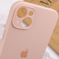 Чохол для смартфона Silicone Full Case AA Camera Protect for Apple iPhone 15 15,Pink Sand (Колір Pink Sand) - фото № 6