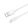 Кабель HOCO X25 USB to Micro 2A, 1m, PVC, PVC connectors, White (Білий)- № 3