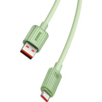 Кабель Baseus Habitat Series Fast Charging Cable USB to Type-C 100W 2m Natural Green (Колір Natural Green) - фото № 4