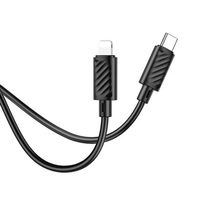 Кабель HOCO X88 Gratified PD зарядный кабель для передачи данных для iP (в упаковке) Черный (6931474783288) - изображение 3