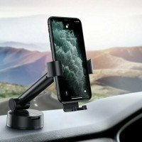Автотримач для телефона Baseus Simplism gravity car mount holder with suction base Black (Колір Черный) - фото № 7
