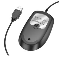 Миша BOROFONE BG17 Morning business wired mouse Black (Колір 7073) - фото № 5