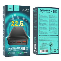 Зовнішній акумулятор HOCO J101B Astute 22.5W fully compatible power bank(30000mAh) Black (Цвет Черный) - фото № 4
