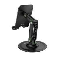 Тримач для телефона BOROFONE BH128 Admirado dual-axis rotating desktop stand Black (Цвет 7073) - фото № 5