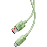 Кабель Baseus Habitat Series Fast Charging Cable USB to Type-C 100W 2m Natural Green (Колір Natural Green) - фото № 3