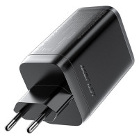 Мережевий зарядний пристрій ACEFAST A111 PD67W GaN charger(2*USB-C+USB-A) with retractable cable Black (Колір 7073) - фото № 4