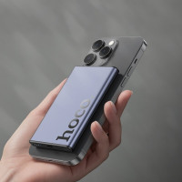 Зовнішній акумулятор HOCO Q32 Bird PD20W wireless magnetic power bank(5000mAh) Metal Gray (Цвет Metal Gray) - фото № 4