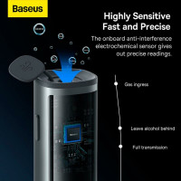 Алкотестер Baseus SafeJourney Pro Series Breathalyzer, Space Grey  - фото № 7