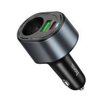 Автомобільний зарядний пристрій HOCO Z56 Friend PD35W+QC3.0 cigarette lighter car charger Black (Колір 7073) - фото № 3