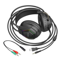 Навушники BOROFONE BO105 Thunder gaming headphones Black (Колір Черный) - фото № 4