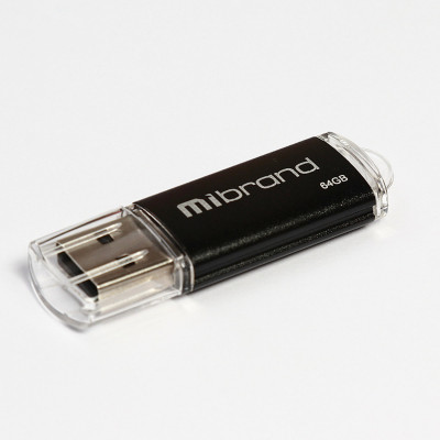 Flash Mibrand USB 2.0 Cougar 64Gb Black - зображення 1