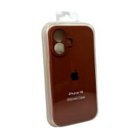 Чохол для смартфона Silicone Full Case AA Camera Protect for Apple iPhone 16 42,Saddle Brown