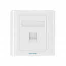 Мережева розетка Vention 1 Port keystone Jack Wall Plate White 86 Type (IFAW0)
