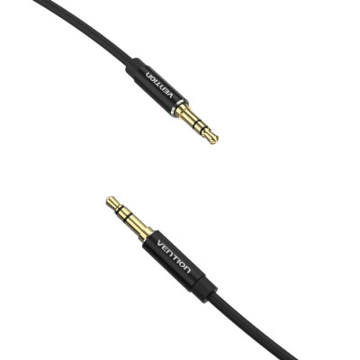 Кабель Vention 3.5mm Male to Male Audio Cable 1.5M Black Aluminum Alloy Type (BAXBG) (BAXBG) - зображення 2