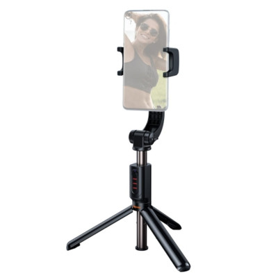 Селфі-монопод Baseus Lovely Uniaxial Bluetooth Folding Stand Selfie Stabilizer Black - зображення 1