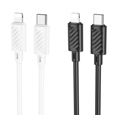Кабель HOCO X88 Gratified PD charging data cable for iP(packaged) Black (6931474783288) - зображення 2