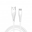 Кабель WUW-X196 USB Type-C 2,4А white