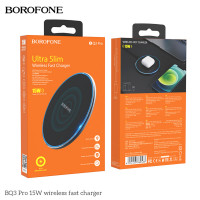 Бездротовий зарядний пристрій BOROFONE BQ3 Pro 15W wireless fast charger Black (Цвет Черный) - фото № 6